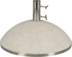 ESSCHERT DESIGN Pied De Parasol Granit 43,9kg Blanc