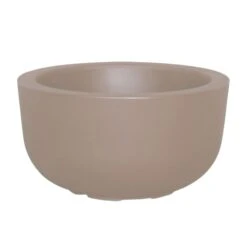 Pot à Fleur En Résine Recyclable Gris Tourterelle D47cm