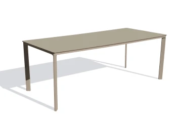 Table De Jardin 8 Places En Aluminium Laqué Et Peinture Epoxy Blanc – Image 6