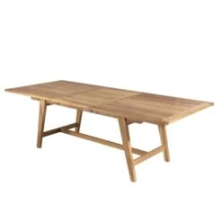 Table De Jardin Extensible En Teck 8/10 Personnes L. 240 Cm