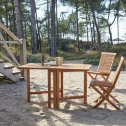 Table De Jardin Pliable En Acacia Massif 2/4 Pers.