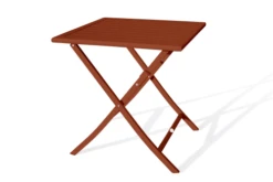 Table De Jardin Pliante En Aluminium Terracotta