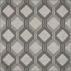 Tapis Carré Extérieur Motif Géométrique Gris Et Anthracite - 200x200