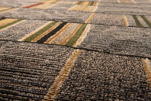 Tapis D'extérieur Tissé Plat - Gris Doré 80x165 Cm – Image 4