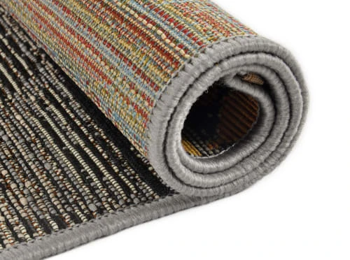 Tapis D'extérieur Tissé Plat - Gris Doré 80x165 Cm – Image 6