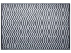 Tapis En Matériaux Synthétiques Noir 210x150cm