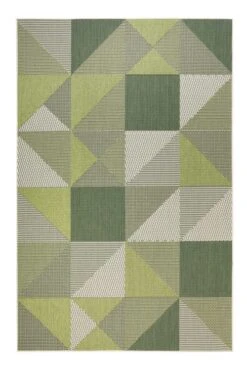 Tapis Exterieur Tons De Vert Résistant 120x170