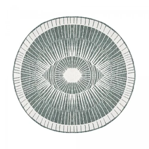 Tapis Extérieur Vert 160x160 Rond