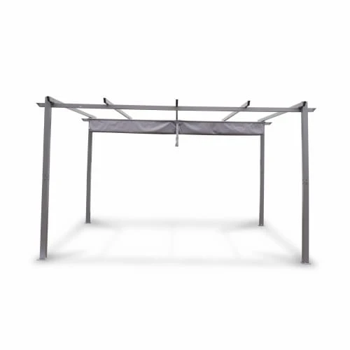 Tente De Jardin, Pergola Aluminium 3x4m Grise – Image 4