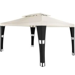 Tonnelle Mona 3x4m Noir/crème