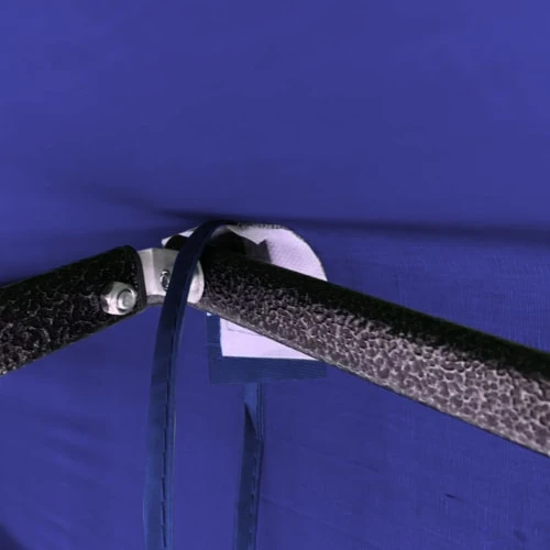 Tonnelle Pliable 3x3 M Avec 4 Poids En Métal Et Polyester Bleu – Image 6