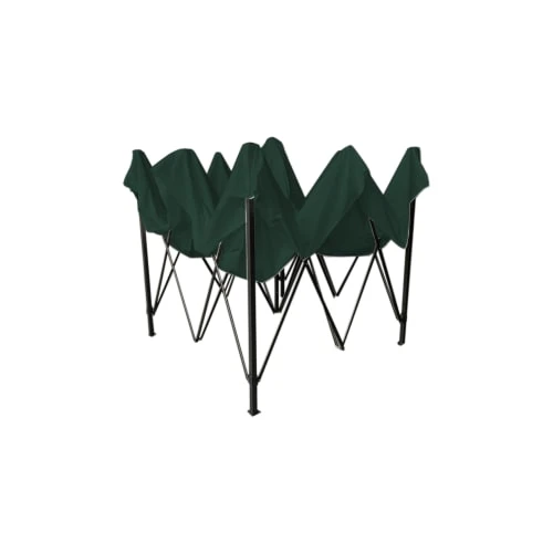 Tonnelle Pliant 3x3 M Avec 4 Poids En Métal Et Polyester Vert – Image 2