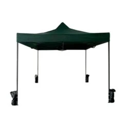 Tonnelle Pliant 3x3 M Avec 4 Poids En Métal Et Polyester Vert