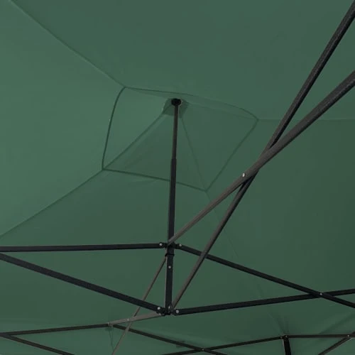 Tonnelle Pliant 3x3 M Avec 4 Poids En Métal Et Polyester Vert – Image 4