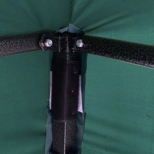 Tonnelle Pliant 3x3 M Avec 4 Poids En Métal Et Polyester Vert – Image 5