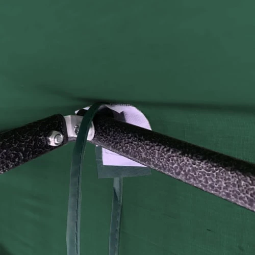 Tonnelle Pliant 3x3 M Avec 4 Poids En Métal Et Polyester Vert – Image 6