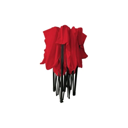 Tonnelle Pliant 3x3 M Avec 4 Poids En Métal Polyester Rouge – Image 3