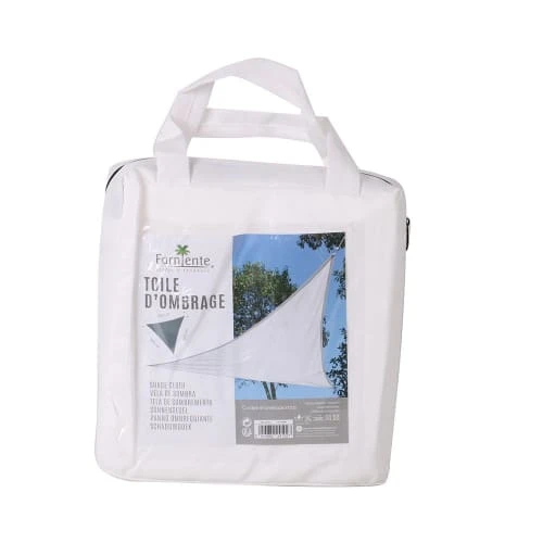 Voile D'ombrage Blanc 3,6x3,6x3,6m – Image 2