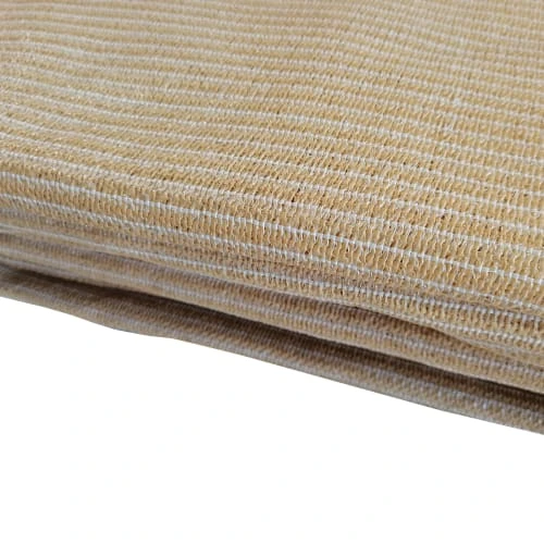 Voile D'ombrage Carré 3,6x3,6 M En Polyéthylène Beige – Image 5