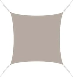 Voile D'ombrage Carrée 4 X 4m Taupe